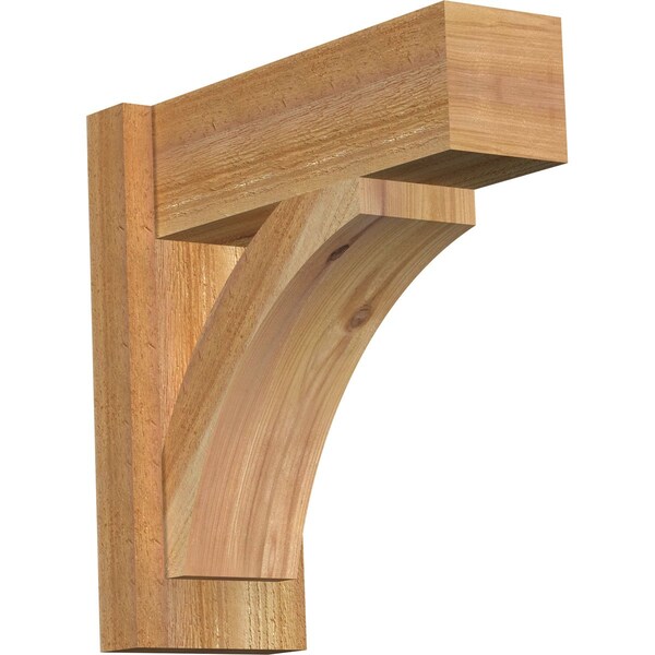 Ekena Millwork Thorton Block Rough Sawn Outlooker, Western Red Cedar, 6"W x 16"D x 16"H OUT06X16X16THR05RWR - main